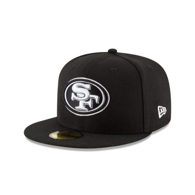 San Francisco 49ers Gorra | New Era NFL 59fifty Fitted Cap Mexico - Negros